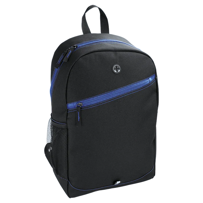 Backpack With Contrast Colour Diagonal Zip
