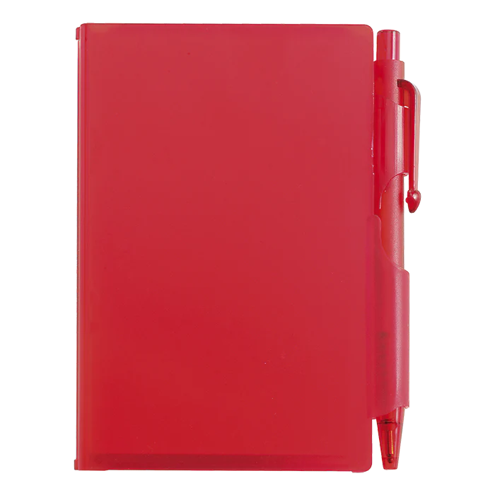 Barron Notebook and Pen in Plastic Case - Blue - Image 4