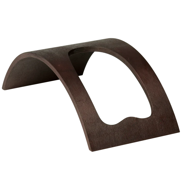 Curved Wooden Wine Bottle Holder - Image 2