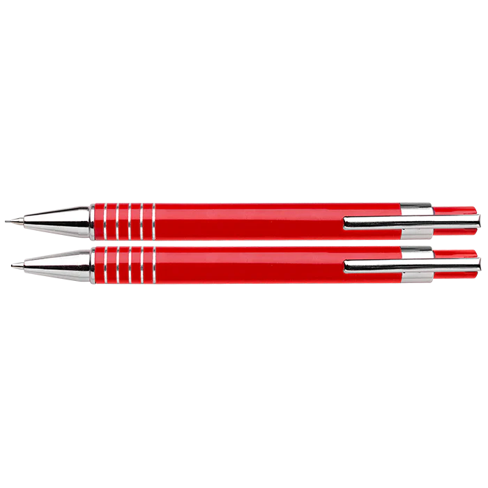 Lacquered Barrel Matching Ballpoint Pen and Clutch Pencil Se - Image 2
