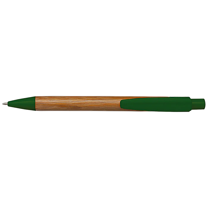 Bamboo Ballpoint Pen with Plastic Trims - Image 3