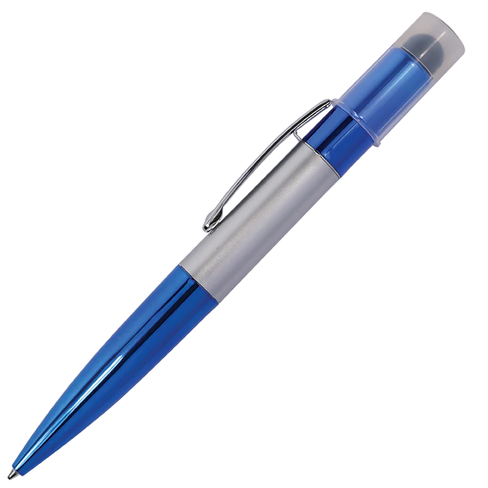 Twist Action Ballpoint Pen with Stylus and LED Lights - Image 3