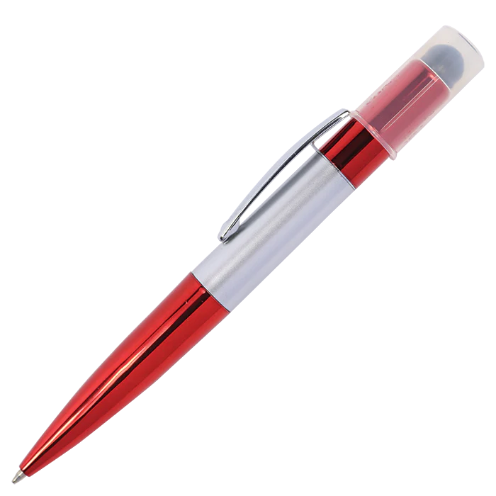 Twist Action Ballpoint Pen with Stylus and LED Lights - Image 4