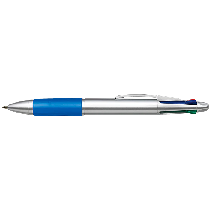 4 Colour Ballpoint Pen with Rubber Grip - Image 2