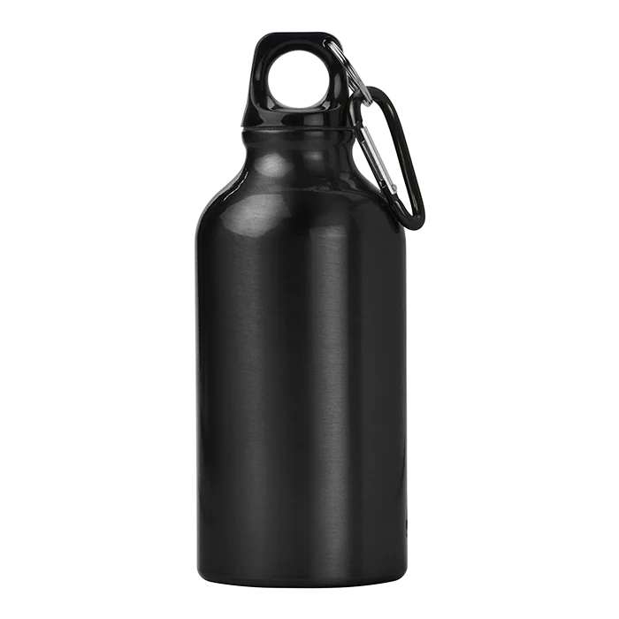Barron BW7552 - 400ml Aluminium Water Bottle with Carabiner Clip