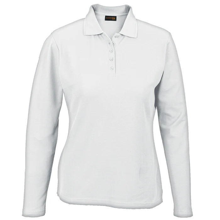 175g Pique Knit Long Sleeve Golfer Ladies - Image 6
