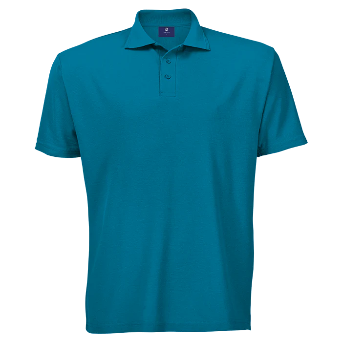 175g Barron Pique Knit Golfer Mens - Dark Surf Blue