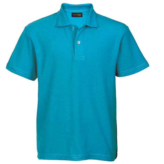 175g Pique Knit Golfer Kiddies - Surf Blue