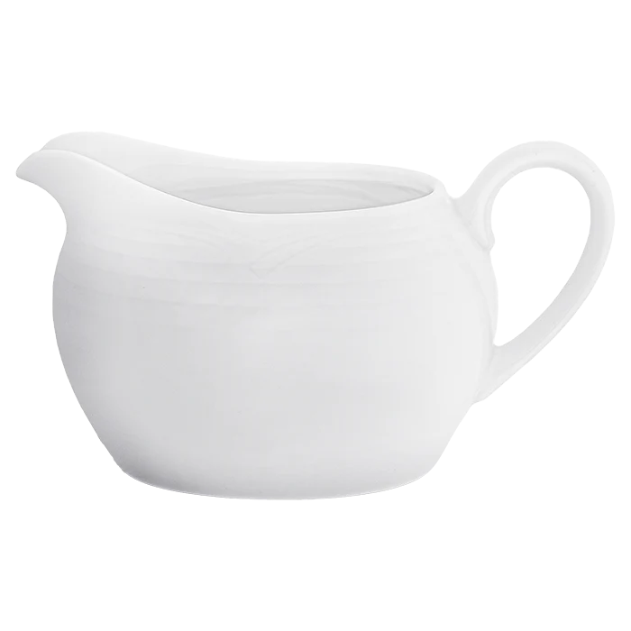 Arctic White Gravy Boat with Saucer
