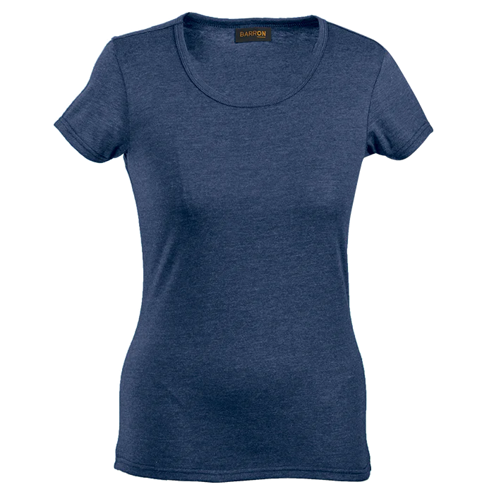 Melange Crew Neck T-Shirt Ladies - Image 4