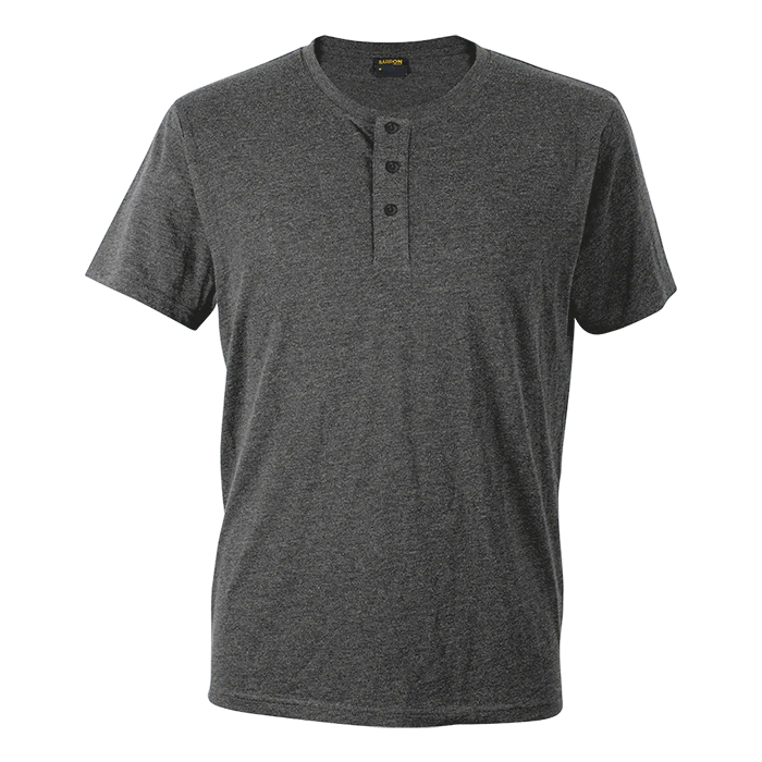 Henley Short Sleeve T-Shirt Mens - Image 2